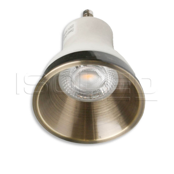 Isoled Cover für LED Spot und Modul SYS-GU10, messing gebürstet, rückversetzt, UGR<12 116689