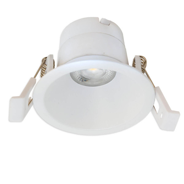 Isoled LED Einbaustrahler BACK60, weiß matt, rund, 5W, CRI90, 3000K, rückversetzt, UGR<12, dimmbar 116699