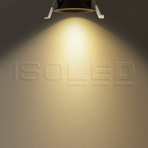 Isoled LED Einbaustrahler BACK60, gold, rund, 5W, CRI90, 3000K, rückversetzt, UGR<12, dimmbar 116703