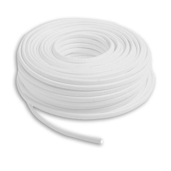Isoled Kabel PVC ummantelt, weiß, 2x0,75mm² H05VV-F, Meterware 116720