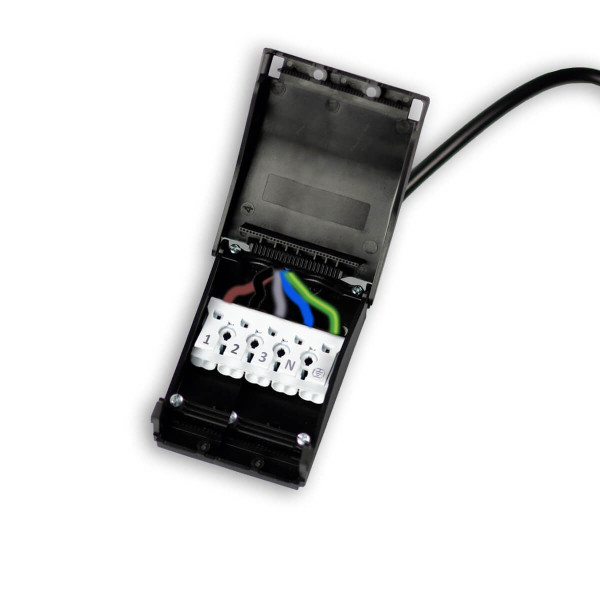 Isoled Anschlussbox 2x5-polig, 0,5-2,5mm², max. 450V/16A zur Durchverkabelung, mit 30cm Anschlussleitung 116726