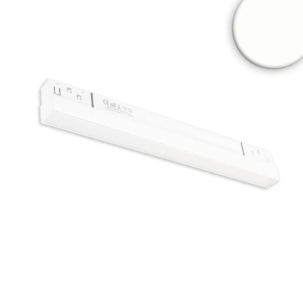 Isoled Track48 Linearleuchte 30cm weiß, 10W, 120°, 48V DC, 4000K, CRI90, prismatisch, Line+, DALI dimmbar 116738