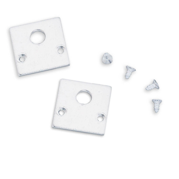 Isoled Track48 Endkappe für Aufbauschiene flat, weiß, 2 Stück 116765