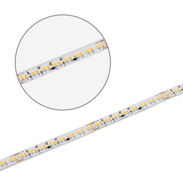 Isoled LED CRI90 Sunset Dim-to-warm (via PWM) Flexband, 24V DC, 12W, IP20, 1800-3000K, 224 LED/m 116805