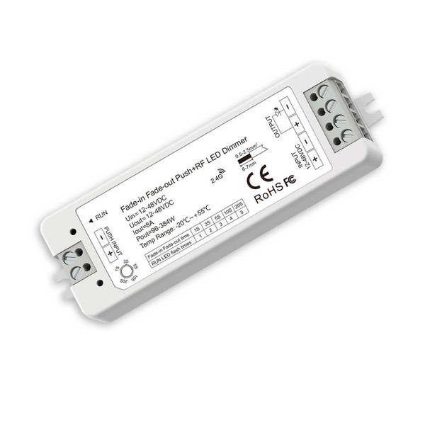 Isoled Sys-Pro Push/Funk Soft-On/Soft-Off PWM-Dimmer, 1 Kanal, 12-48V DC 8A 116818