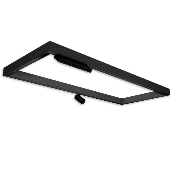 Isoled Track48 Leuchtenrahmen H50, Innenformat 500x1192mm, schwarz, exkl. Trafo, Montageclip/Seilabh. 116880