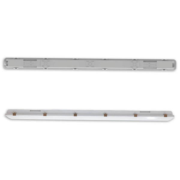 Isoled LED Wannenleuchte SL 150cm, IP66, mit HF-Sensor, PowerSwitch 36-57W, 140lm/W, 4000K 116892