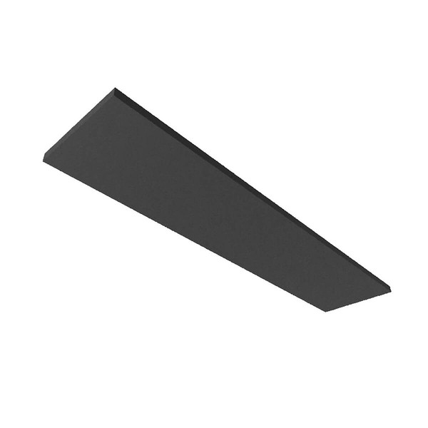 Isoled Akustikabsorber H25 für Leuchtenrahmen mit Innenformat 320x1500mm, schwarz 116906