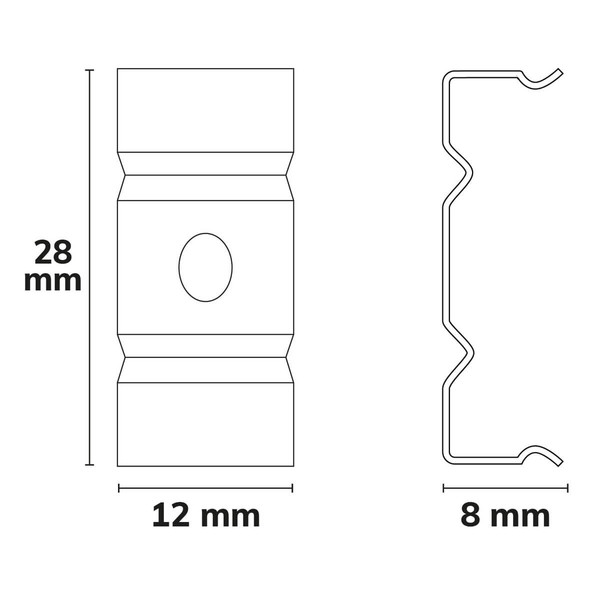 Isoled Montageklammer Z24 für Profil SURF20/DIVE20, weiß 116936
