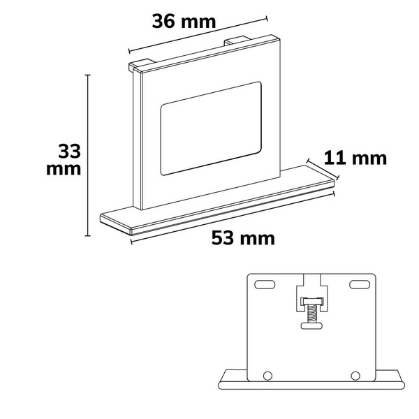 Isoled 3-Phasen Einbau Classic Endkappe, weiß, 1 Stück 116938