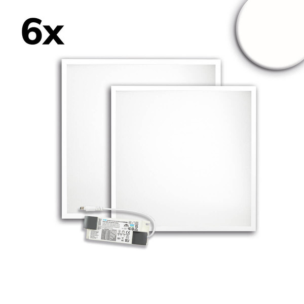 Isoled LED Panel ECO Backlight Line 625 UGR<19 2H/2H, CRI80, 36W, neutralweiß, 6er Pack, PowerSwitch 21-40W 116940
