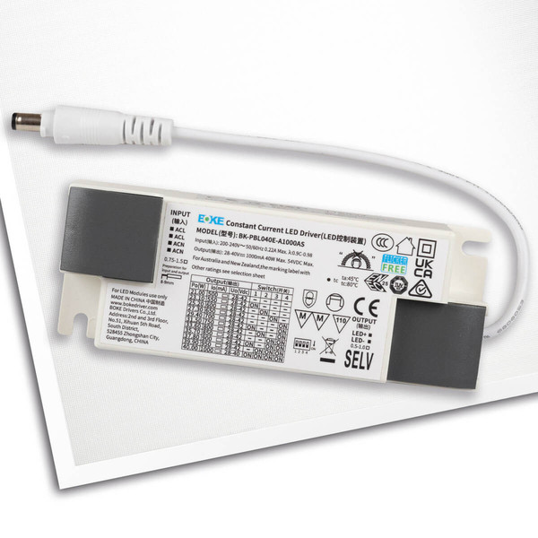 Isoled LED Panel ECO Backlight Line 625 UGR<19 2H/2H, CRI80, 36W, neutralweiß, 6er Pack, PowerSwitch 21-40W 116940