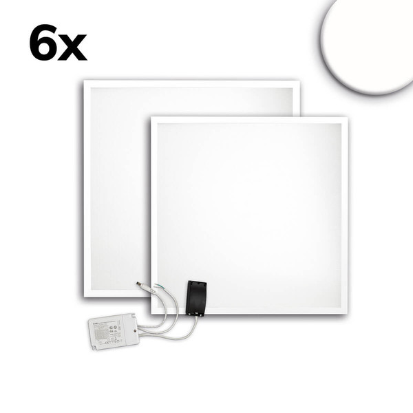 Isoled LED Panel ECO Backlight Line 625 UGR<19 2H/2H, CRI80, 36W, neutralweiß, 6er Pack, 1-10V dimmbar 116942
