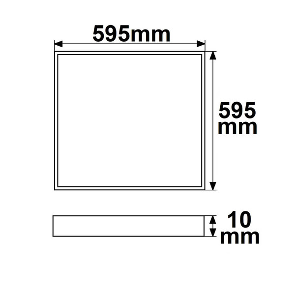 Isoled LED Panel Professional Line 600 UGR<19 4H/8H, 36W, weiß RAL9016, neutralweiß, PowerSwitch 21-40W 116955