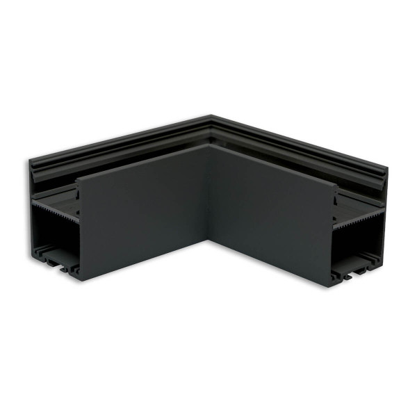 Isoled LAMP30V1 90° Eck, geschweißt, 120x120mm, schwarz RAL 9005, exkl. Cover 116968