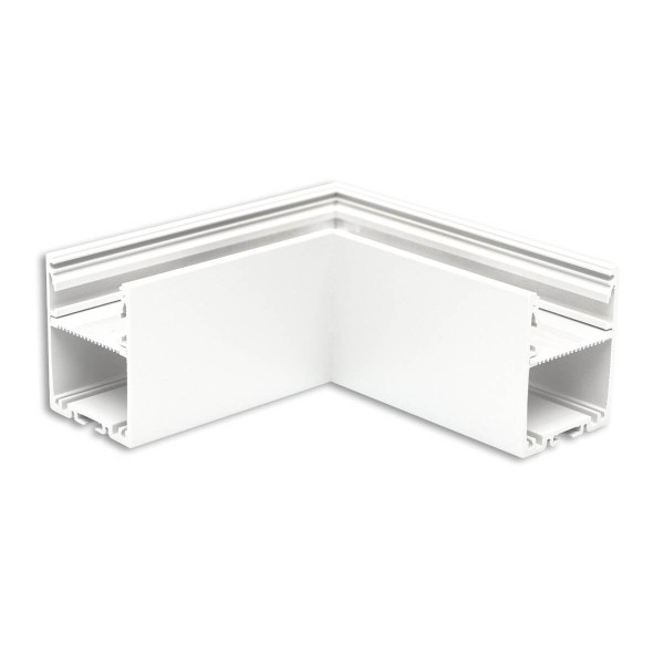 Isoled LAMP30V1 90° Eck, geschweißt, 120x120mm, weiß RAL 9003, exkl. Cover 116969