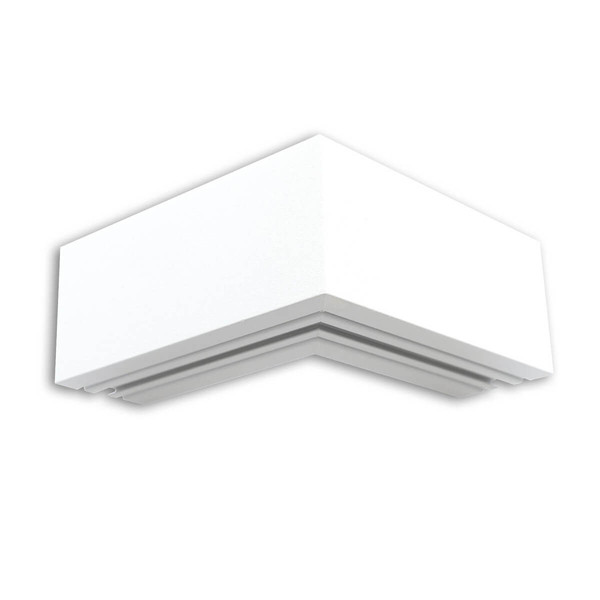Isoled LAMP30V1 90° Eck, geschweißt, 120x120mm, weiß RAL 9003, exkl. Cover 116969