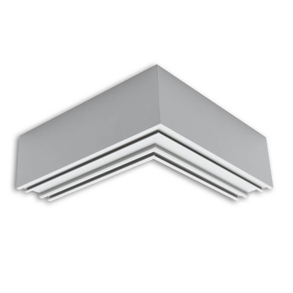 Isoled LAMP30V2 90° Eck, geschweißt, 120x120mm, silber pulverbeschichtet, exkl. Cover 116973