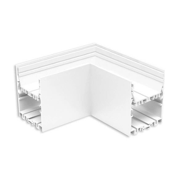 Isoled LAMP40 90° Eck, geschweißt, 140x140mm, weiß RAL 9003, exkl. Cover 116975