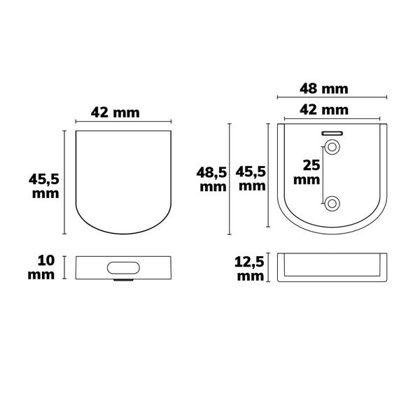 Isoled Sys-Pro Einbau Wisch- oder Türkontakt Funk-Sensor, kapazitiv, inkl. CR2450 Batterie 116997