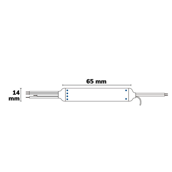 Isoled Sys-Pro Push/Funk Mini Soft-On PWM-Dimmer MiniAMP, 12-24V DC, 3A 116998