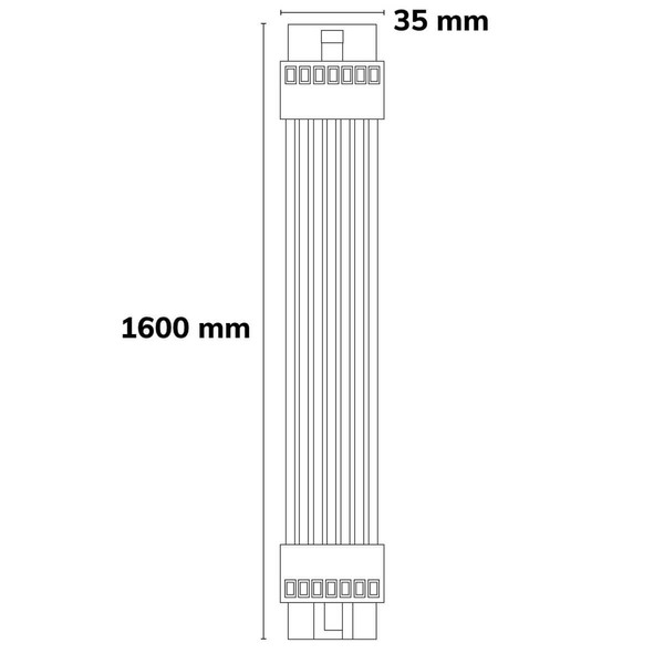 Isoled FastFix LED Linearsystem R XL Verlängerungskabel 1,6m, 7-polig 117005