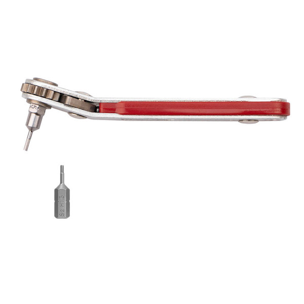 Isoled Mini-Ratsche (Umschalt-Knarre) inkl. 1,5mm Sechskantbit für Profilverbinder 117010