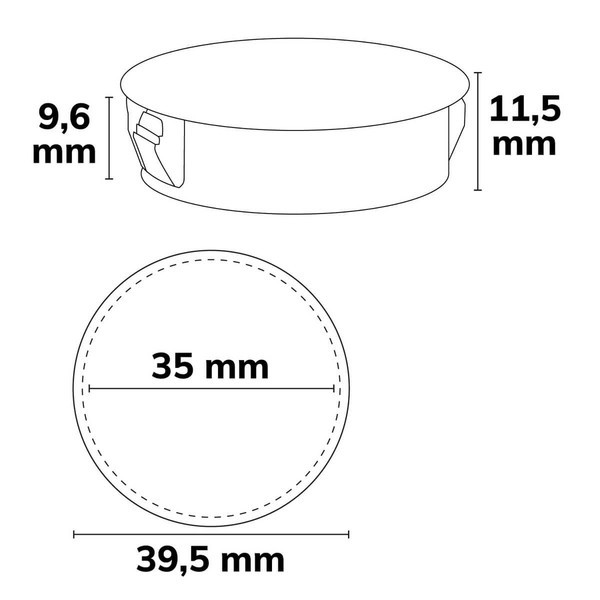 Isoled Blindstopfen für Leuchtenprofile 117011