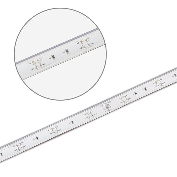 Isoled LED GROW Flexband, 48V DC, 17W/m, IP67, PPF 15,1 µmol/s, 5m Rolle, 50cm Trennstelle, 4x24 LED/m 117039