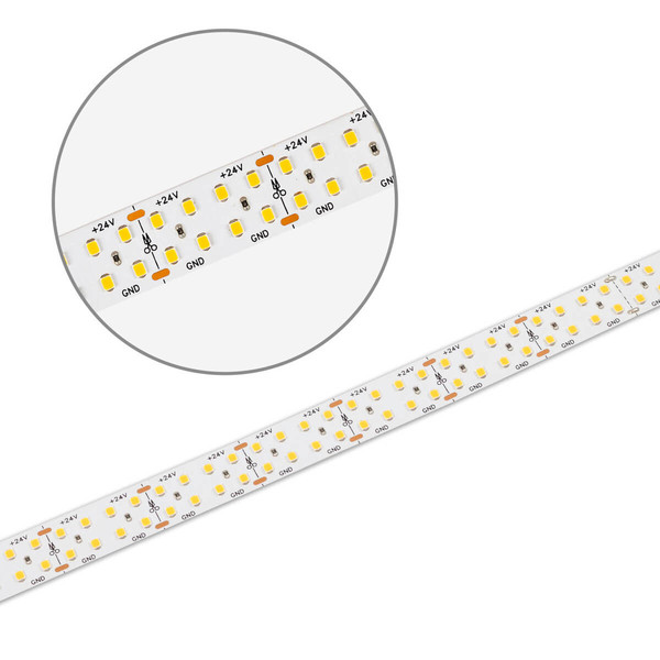 Isoled LED CRI930 Flexband, 24V DC, 30W, 150lm/W, zweireihig, IP20, 3000K, 5m Rolle, 240 LED/m 117040