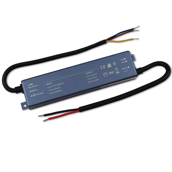 Isoled LED Trafo 48V/DC, 200W, IP67, ultraflach 117095
