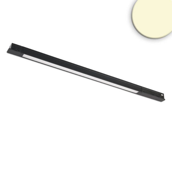 Isoled Track48 Leuchte Mini Linear, schwarz, 42cm, 10W, prismatisch, 48V DC, 3000K, CRI90 117100
