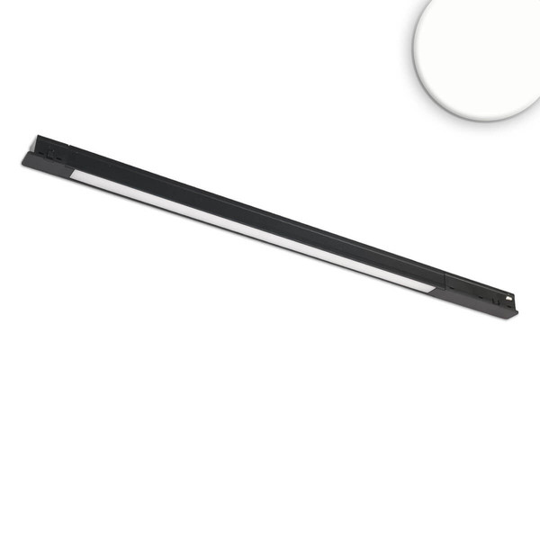 Isoled Track48 Leuchte Mini Linear, schwarz, 42cm, 10W, prismatisch, 48V DC, 4000K, CRI90 117101