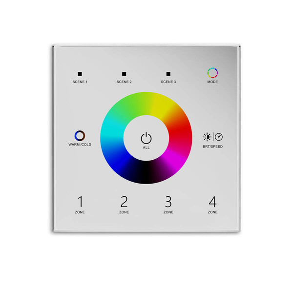 Isoled Sys-Pro RGB+weißdynamische 4 Zonen Fernbedienung mit 3 Szenenspeicher 117109