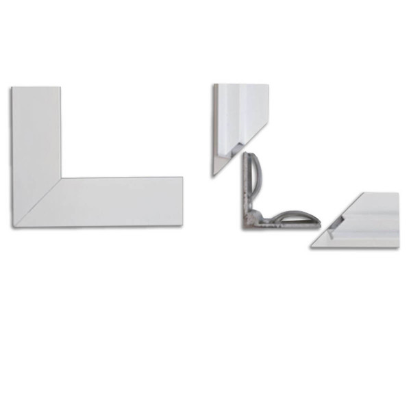 Isoled Einbaurahmen weiß RAL 9016, für LED Panels 308x1550, steckbare Schnellmontage 117111