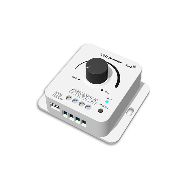 Isoled Sys-Pro Funk Multi-PWM Drehdimmer, 3s Soft-On/Soft-Off, 1 Kanal, 12-24V DC 8A, 36-48V 6A 117157