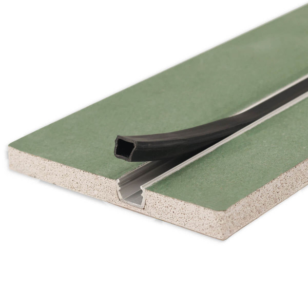 Isoled Plaster 10 One Gipskarton-Feuchtraumplatte 12.5mm, mit Profileinsatz inkl. Schutzcover, 100cm 117215