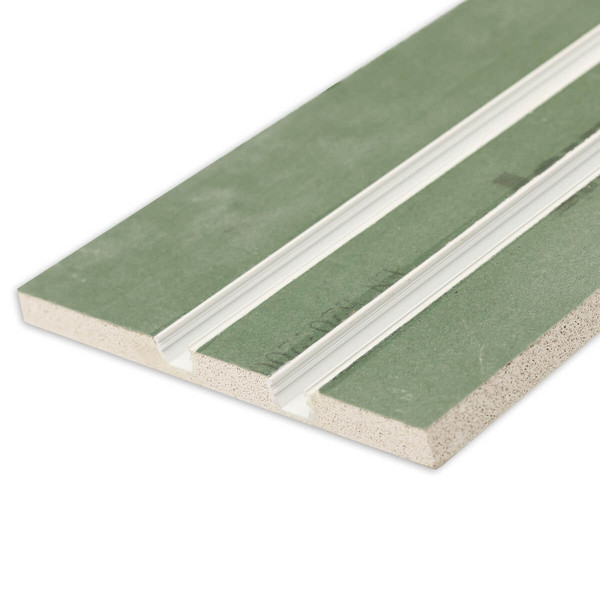 Isoled Plaster 10 Double Gipskarton-Feuchtraumplatte 12.5mm, mit Profileinsatz inkl. Schutzcover, 100cm 117216
