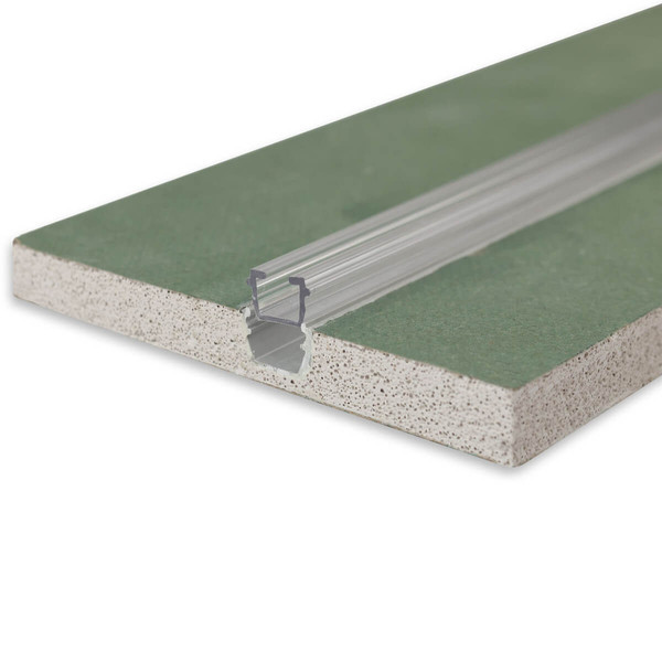 Isoled Gardinen-Inlay klar, Innenformat B=9.7 H=6.5mm Schlitz 6mm, 100cm 117218