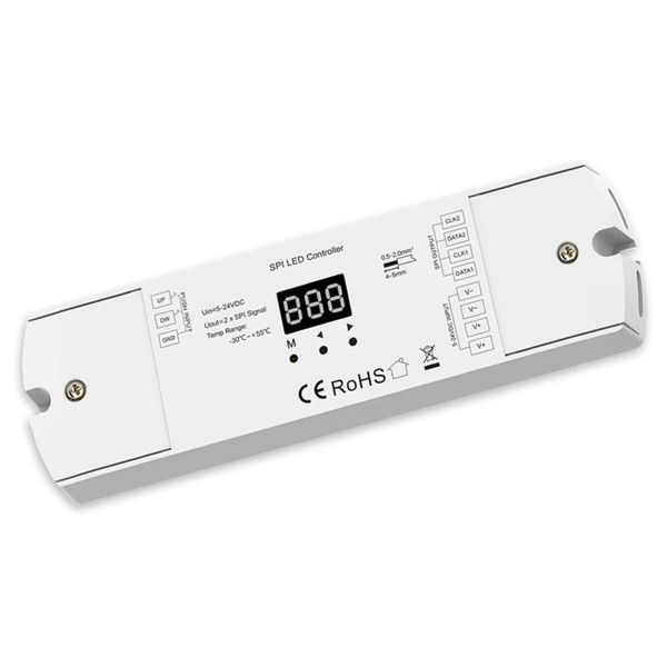 Isoled LED Dual-Push-SPI-Controller für 8-960 Pixel sequenziell, 5-24V DC, 15A 117309