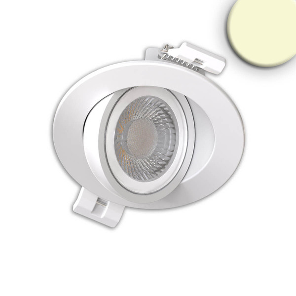 Isoled LED Einbaustrahler Sphere-68 schwenkbar, 6W, 40°, 2700/3000/4000K, CRI90, weiß, dimmbar 117336