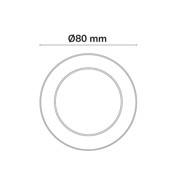Isoled Cover weiß für Einbaustrahler Sphere-68 117338