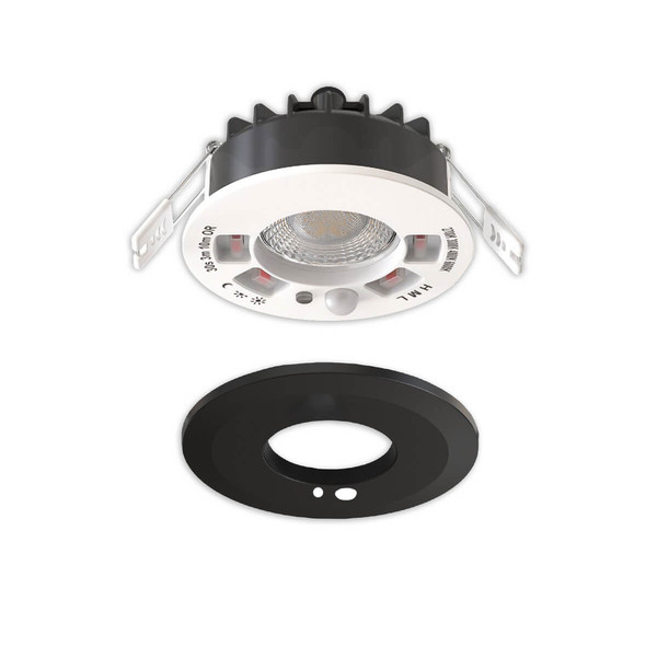 Isoled LED Einbaustrahler Vario-68 mit PIR-Sensor 6W, 60°, 2700/3000/4000/6000K, IP65, CRI90, schwarz 117342
