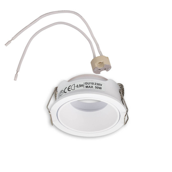 Isoled Einbaurahmen für MR11/GU10 Mini Spots, rund, weiß 117358