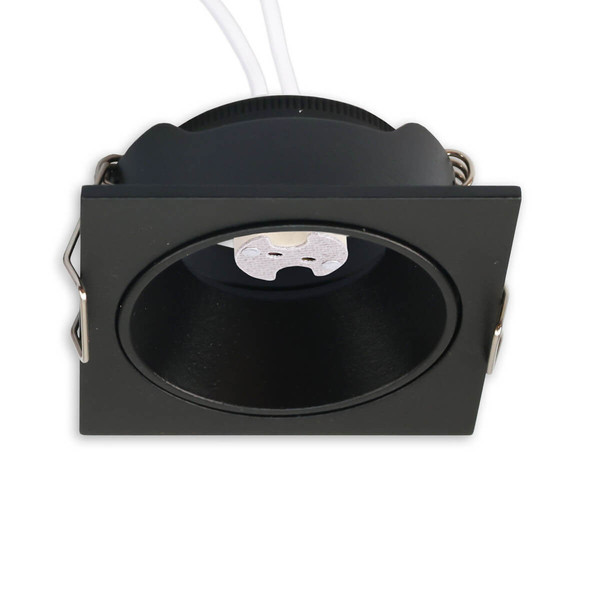 Isoled Einbaurahmen für MR11/GU10 Mini Spots, eckig, schwarz 117361