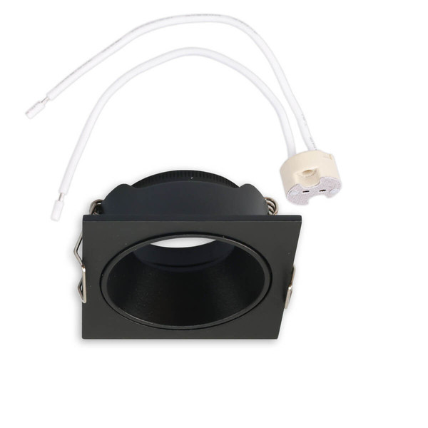 Isoled Einbaurahmen für MR11/GU10 Mini Spots, eckig, schwarz 117361