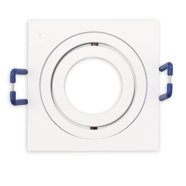 Isoled Einbaurahmen für MR11/GU10 Mini Spots, schwenkbar, eckig, weiß 117364