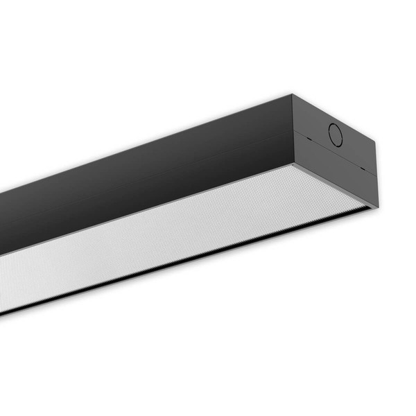 Isoled LED Langfeldleuchte, 120x12cm, schwarz, 25/30/35/40W, UGR<19 2H/2H, ColorSwitch 3000/4000/5000K 117368