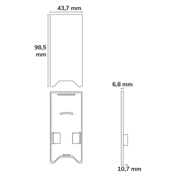 Isoled Endkappe EC120 mit Lichtfalle, schwarz für Leuchtenprofil HALON U-Cover C63, 2 Stück 117392