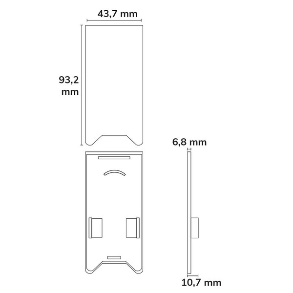 Isoled Endkappe EC121 mit Lichtfalle, silber für Leuchtenprofil HALON U-Cover C68, 2 Stück 117397